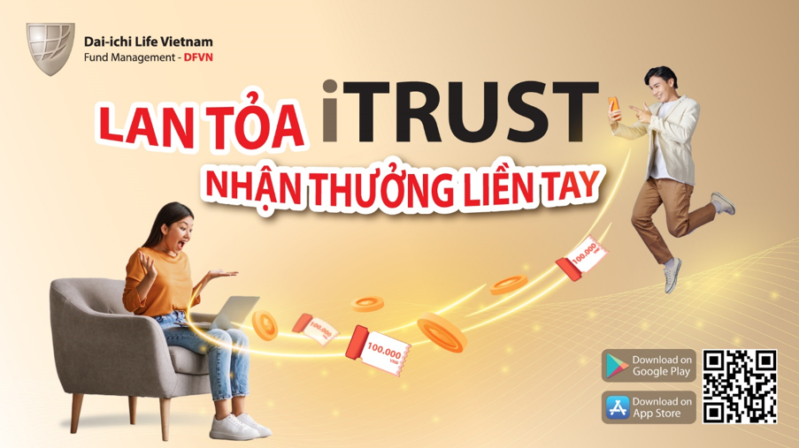 LAN TỎA CÀNG XA - NHẬN THƯỞNG CÀNG ĐÃ  với chương trình “LAN TỎA iTRUST – NHẬN THƯỞNG LIỀN TAY 2023”